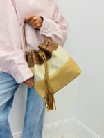 Sac Seau Tressé Inspiration Chic À Pompon – Image 4