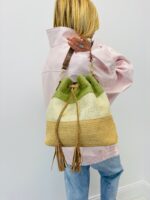 Sac Seau Tressé Inspiration Chic À Pompon – Image 5