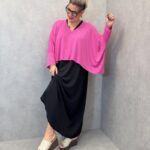 Pull Fluide Grande Taille À Col V – Coupe Ample & Couleurs Vitaminées