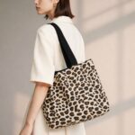 Sac Cabas Léopard En Toile Graphique