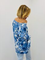 Pull Imprimé Graphique Col V Esprit Artistique Moderne – Image 3