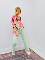 Jean Coupe Wide Leg À Poches Tressées Esprit Vintage Chic – Image 4