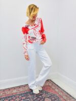 Jean Coupe Wide Leg À Poches Tressées Esprit Vintage Chic – Image 10