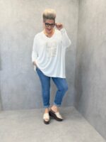 Haut Oversize “LOVE you” À Message Brodé – Confort Tendance Grande Taille – Image 6