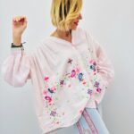 Chemise En Gaze De Coton Brodée Esprit Bohème Coloré