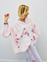 Chemise En Gaze De Coton Brodée Esprit Bohème Coloré