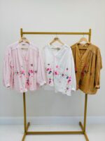 Chemise En Gaze De Coton Brodée Esprit Bohème Coloré – Image 8