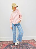 Pull Rayé Esprit Casual Chic En Coton Doux