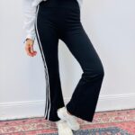 Pantalon Legging Flare À Bandes Latérales