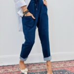 Pantalon Denim Style Sarouel – Confort & Modernité