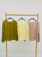 Top Satiné En Viscose À Manches Longues – Image 8