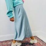 Jupe Satinée Coupe Fluide