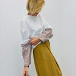 T-Shirt Manches Longues Trompe-L’Œil En Coton