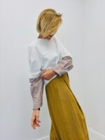 T-Shirt Manches Longues Trompe-L’Œil En Coton