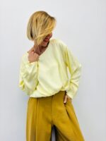 Top Satiné En Viscose À Manches Longues – Image 3