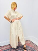 Robe Smockée Fluide En Viscose Et Lin – Image 4