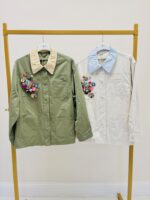 Veste En Toile De Coton Avec Détails Pin’s – Image 4