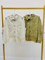 Veste En Toile De Jean Avec Détails Dentelle – Image 5