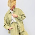 Veste En Toile De Jean Avec Détails Dentelle