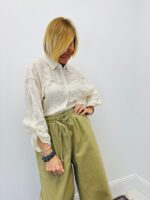 Chemise Brodée Légèrement Transparente En Coton – Image 2