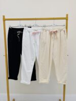 Pantalon Jogg En Coton Doux À Coupe Décontractée – Image 4