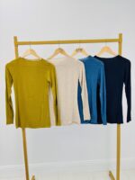 Top Seconde Peau Modal & Cachemire Coupe Ajustée – Image 2