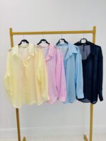 Chemise Légère Fluide Effet Voile Coupe Oversize – Image 3