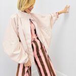 Veste Oversize Simili Cuir Col Montant Structuré