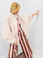 Veste Oversize Simili Cuir Col Montant Structuré