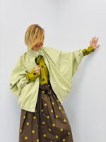 Veste Oversize Simili Cuir Col Montant Structuré – Image 5