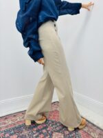 Pantalon À Pont Taille Haute Coupe Évasée – Image 2