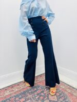 Pantalon À Pont Taille Haute Coupe Évasée – Image 4