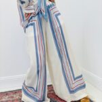 Pantalon Large Fluide Imprimé Graphique