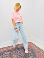 Jean Coupe Barrel Denim Clair – Image 2