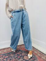 Jean Boutonnage Décalé Coupe Large