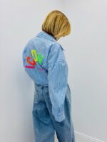 Chemise Rayée Oversize Love Club – Image 3