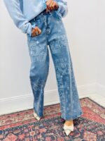 Jean Imprimé Bandana Coupe Large