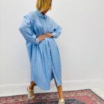 Robe Chemise Plissée Soleil À Coupe Oversize