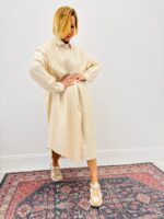 Robe Chemise Plissée Soleil À Coupe Oversize – Image 3