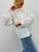 Chemise Brodée À Col Victorien En Coton – Image 2