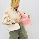 Gilet Réversible Effet Sherpa À Finitions Contrastées