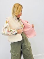 Gilet Réversible Effet Sherpa À Finitions Contrastées