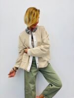 Veste À Boutonnage Contrasté Et Poches Plaquées