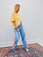 Gilet Manches Courtes Motifs Cœurs – Image 2