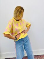 Gilet Manches Courtes Motifs Cœurs – Image 3