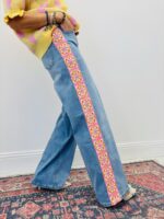 Jean Wide Leg Détail Crochet Esprit Bohème – Image 3