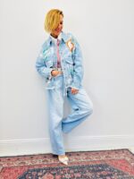 Veste En Jean 100% Coton Cœurs Peints – Image 3