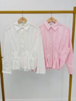 Chemise Pincée Silhouette Structurée & Féminité Moderne – Image 7