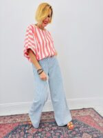 Top Rayures Bâtons Fraîcheur Graphique – Image 3