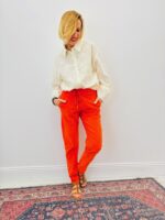 Pantalon Velours Côtelé Couleur Vibrante – Image 4